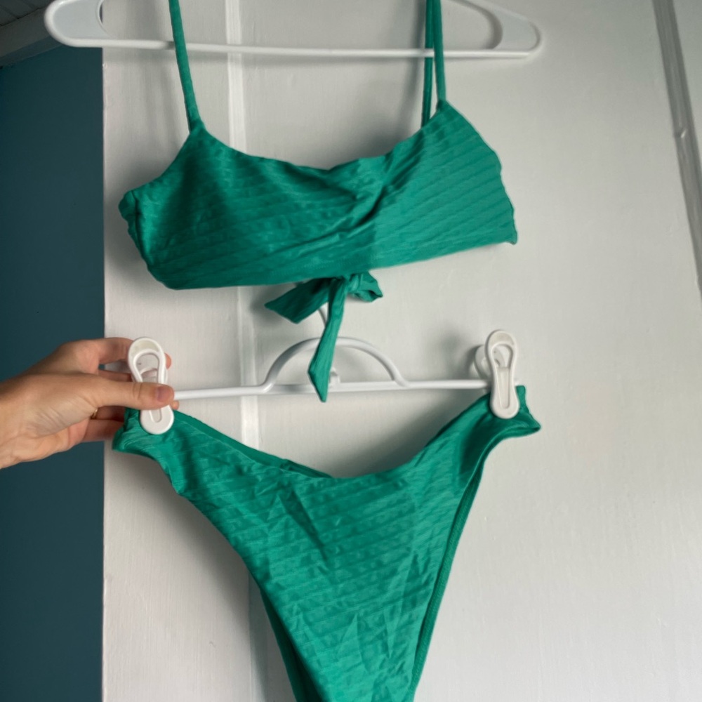 Monday Swimwear Jade Jacquard bikini set